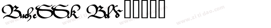 BucheSSK Bold字体转换